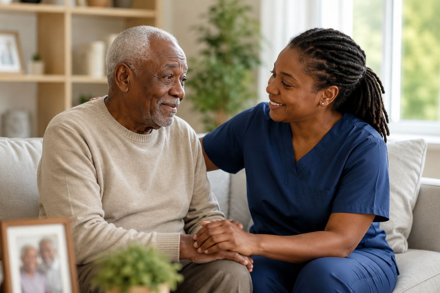 Professional dementia care at home